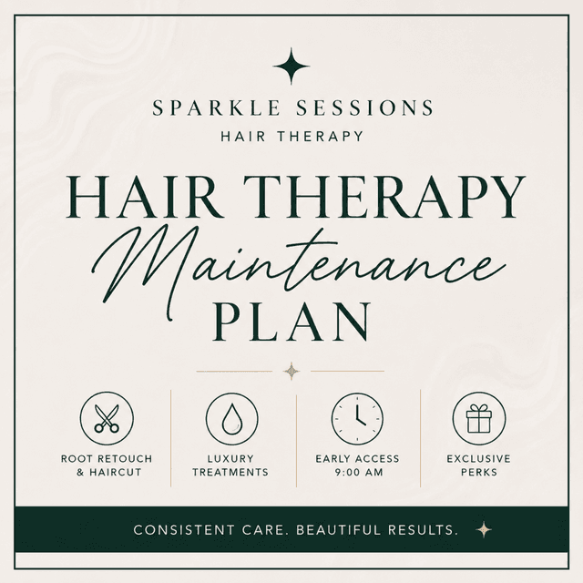 Hair Therapy Maintenance Plan at Sparkle Sessions in Yorba Linda, CA